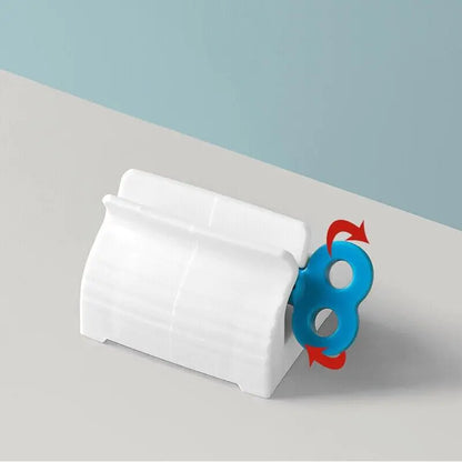 6x Toothpaste Squeezer Bathroom Tube Easy Stand Dispenser Rolling Holder Seat